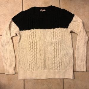Black and white sweater
